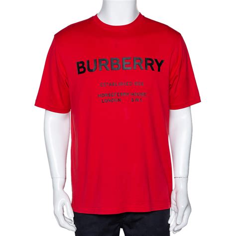 burberry t shirt women's red|red Burberry shirts for men.